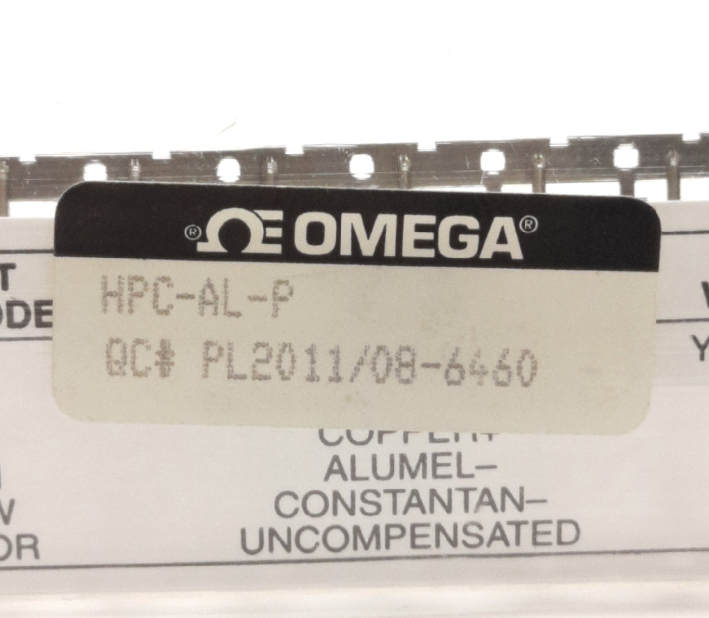 New – Open box Omega Engineering HCP-AL-P Thermocouple Pin Contact, Hollow Core, Alomega, GRN