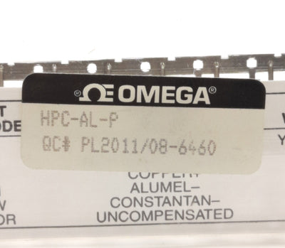 New – Open box Omega Engineering HCP-AL-P Thermocouple Pin Contact, Hollow Core, Alomega, GRN