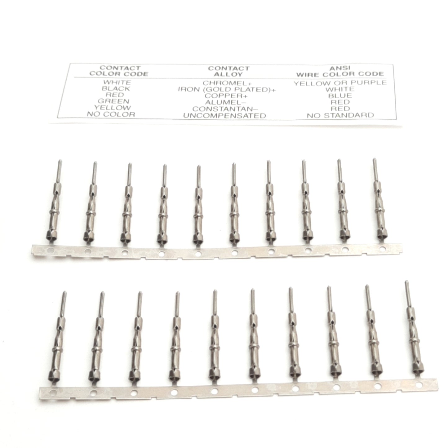 New – Open box Omega Engineering HCP-AL-P Thermocouple Pin Contact, Hollow Core, Alomega, GRN