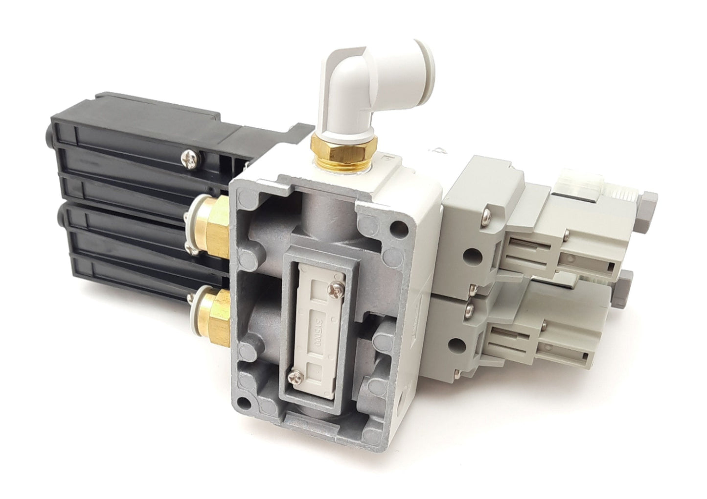 New SMC VP544-5DZ1-03-M-X538 Dual Solenoid Valve Assembly w/ Manifold Base 24VDC