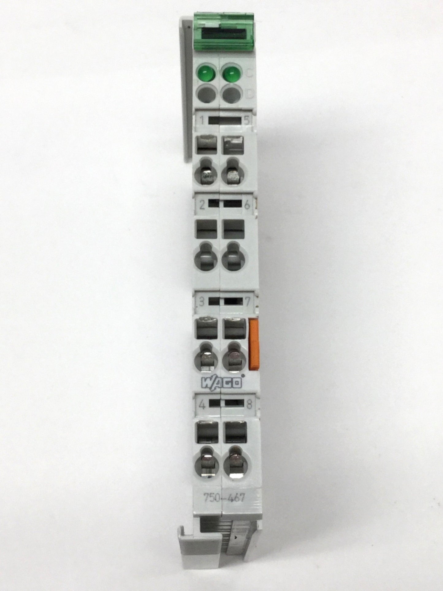 Used Wago 750-467 Analog Voltage Input Module, 0-10VDC, 12-bit, 2-Channel, 24VDC