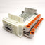 Used SMC SS5Y3-10S0-08D-N7 Pneumatic Manifold, 8 Stations, 1/2" P2C, 1.0MPa