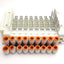 Used SMC SS5Y3-10S0-08D-N7 Pneumatic Manifold, 8 Stations, 1/2" P2C, 1.0MPa
