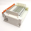 Used SMC SS5Y3-10S0-08D-N7 Pneumatic Manifold, 8 Stations, 1/2" P2C, 1.0MPa