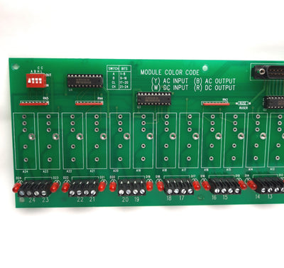 Used Computer Boards SSR-RACK24 Solid-State Relay Backplane 24-Channel, 5V DC Logic