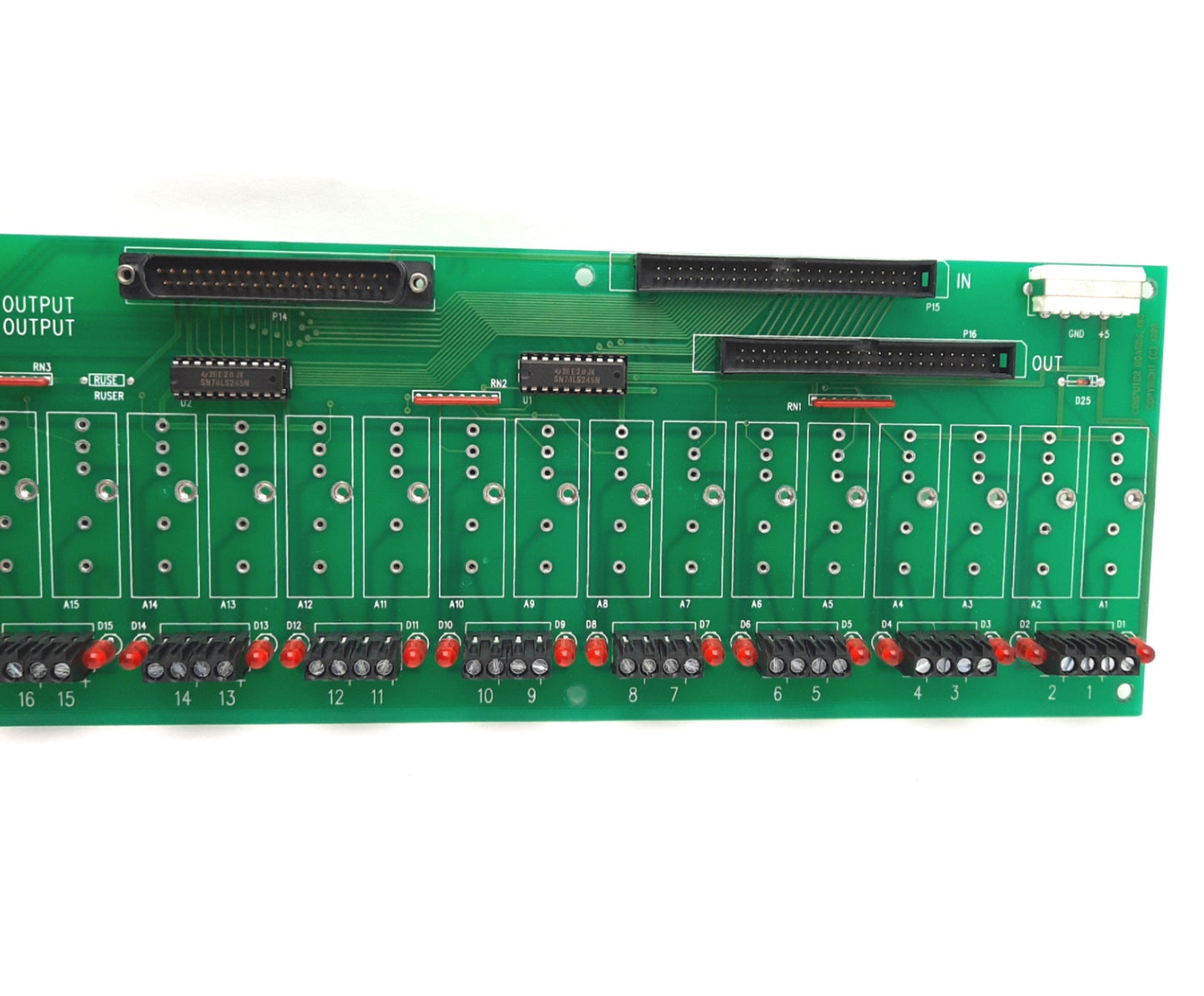 Used Computer Boards SSR-RACK24 Solid-State Relay Backplane 24-Channel, 5V DC Logic