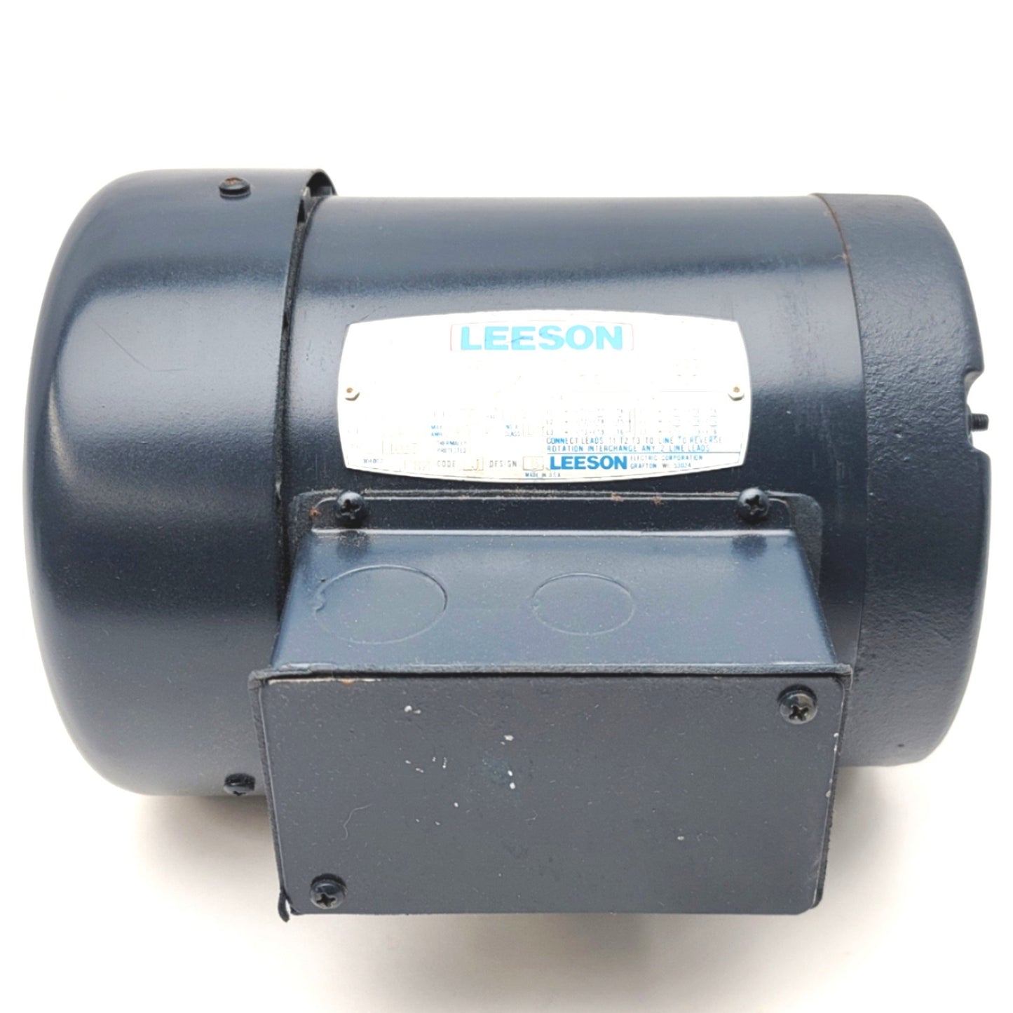 Used Leeson C6T17FB45A 111176-00 AC Motor 3/4HP, 220-240/460VVAC, 2.8/1.4A, D56