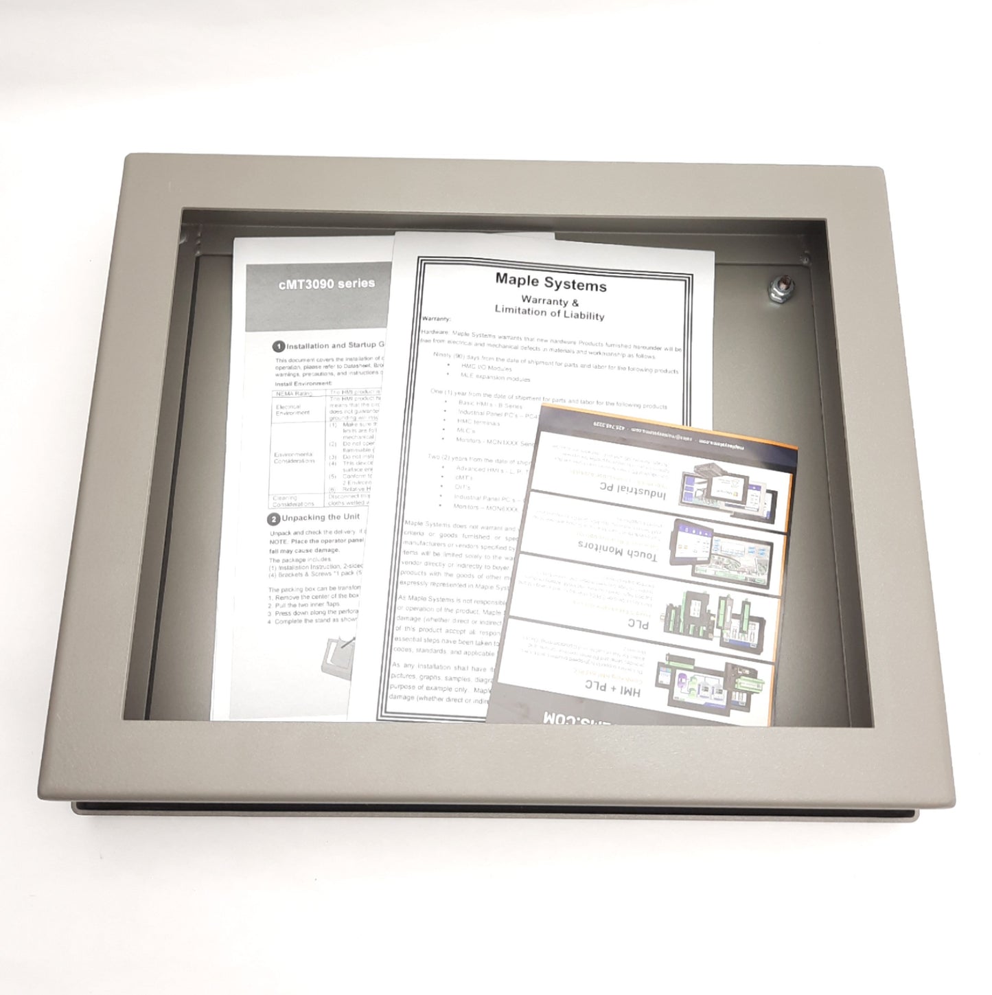 New – Open box Maple Systems cMT3090 HMI Enclosure, For 9.7" Displays, 250mm x 192mm Cutout