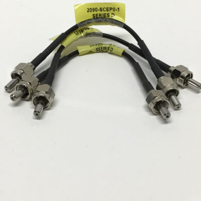 Used Lot of 3 Allen Bradley 2090-SCEP0-1 Sercos Kinetix Fiber Optic Cables 0.1m