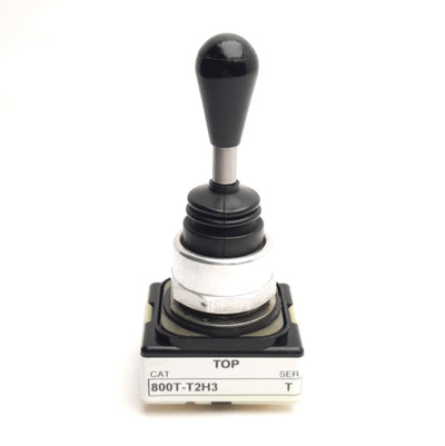 Used Allen Bradley 800T-T2H3 Toggle Switch, 2-Position, Spring Return, 30.5mm