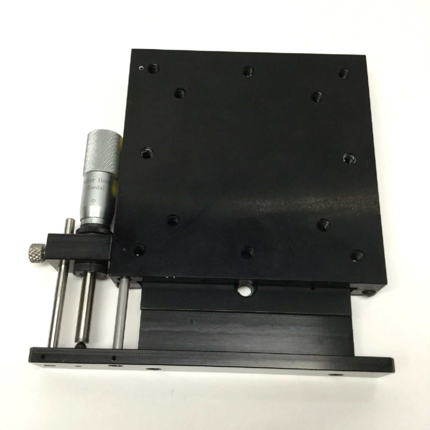 Used Parker 4416 Linear Ball Bearing Micrometer 1-Axis Positioner 5" Stage, 1" Travel
