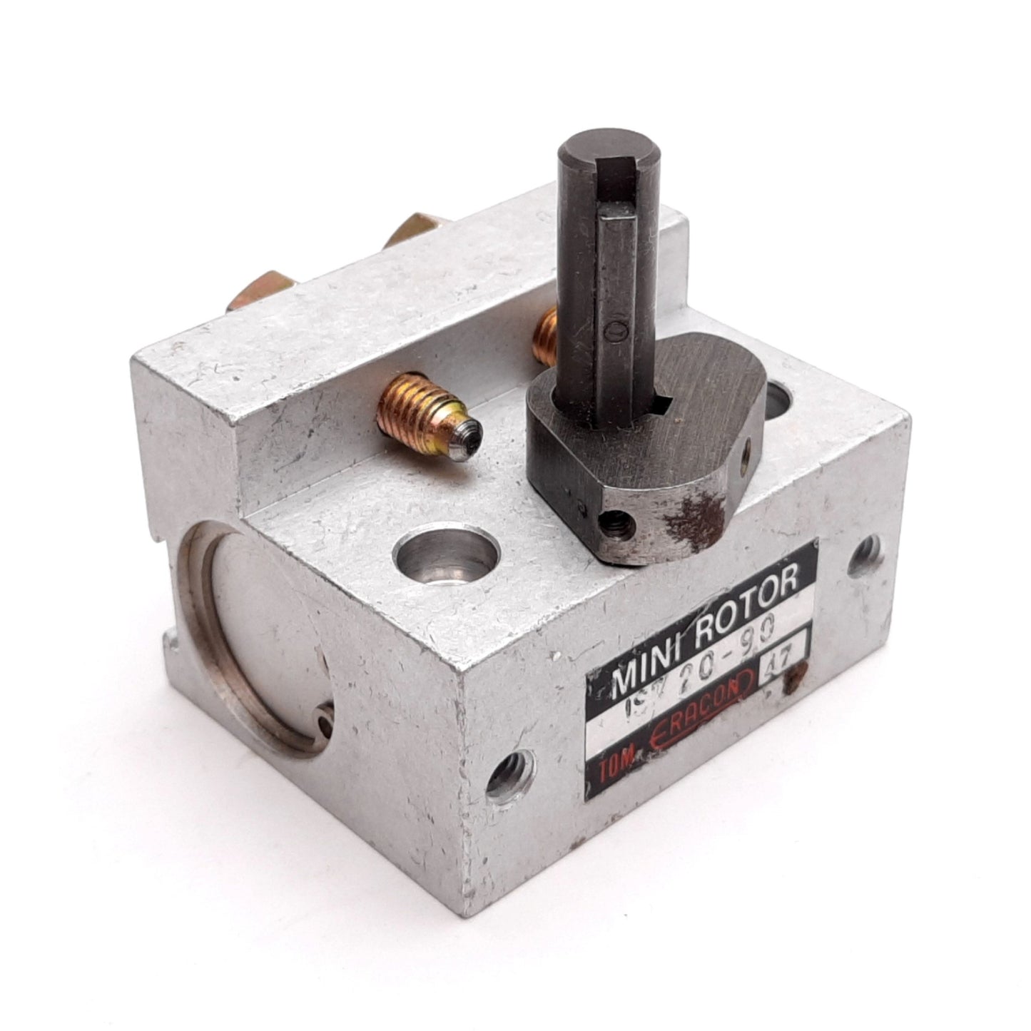 Used Eracon ISR-20-90 Mini Rotor Rotary Actuator, Bore: 20mm, Rotation: 90°, M5x0.8