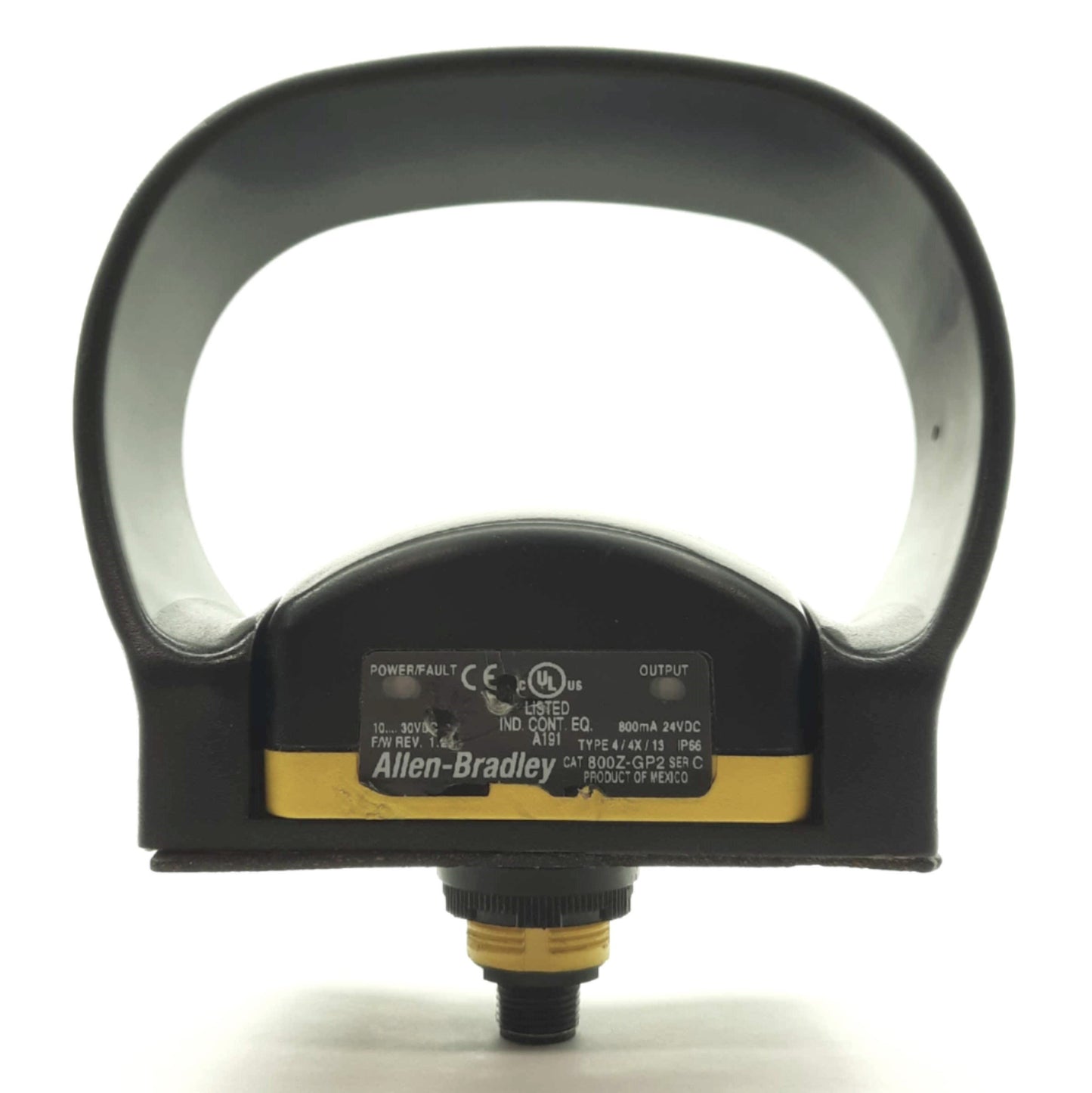 Used Allen Bradley 800Z-GP2Q4B Zero-Force Touch Button PNP 4-Pin QD 10-30VDC w/Guard