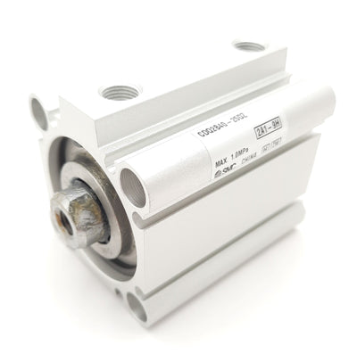 New SMC CDQ2B40-25DZ Compact Cylinder Double Acting 1.0MPa, 40mm Bore, 25mm Stroke