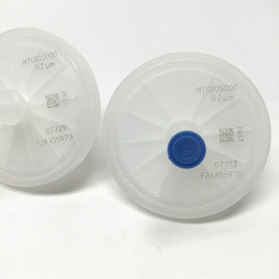 New – Open box Lot of 2 Millipore MTGR05000 Aervent-50 Capsule Filters 0.2µm Hydrophobic 1/8"HB