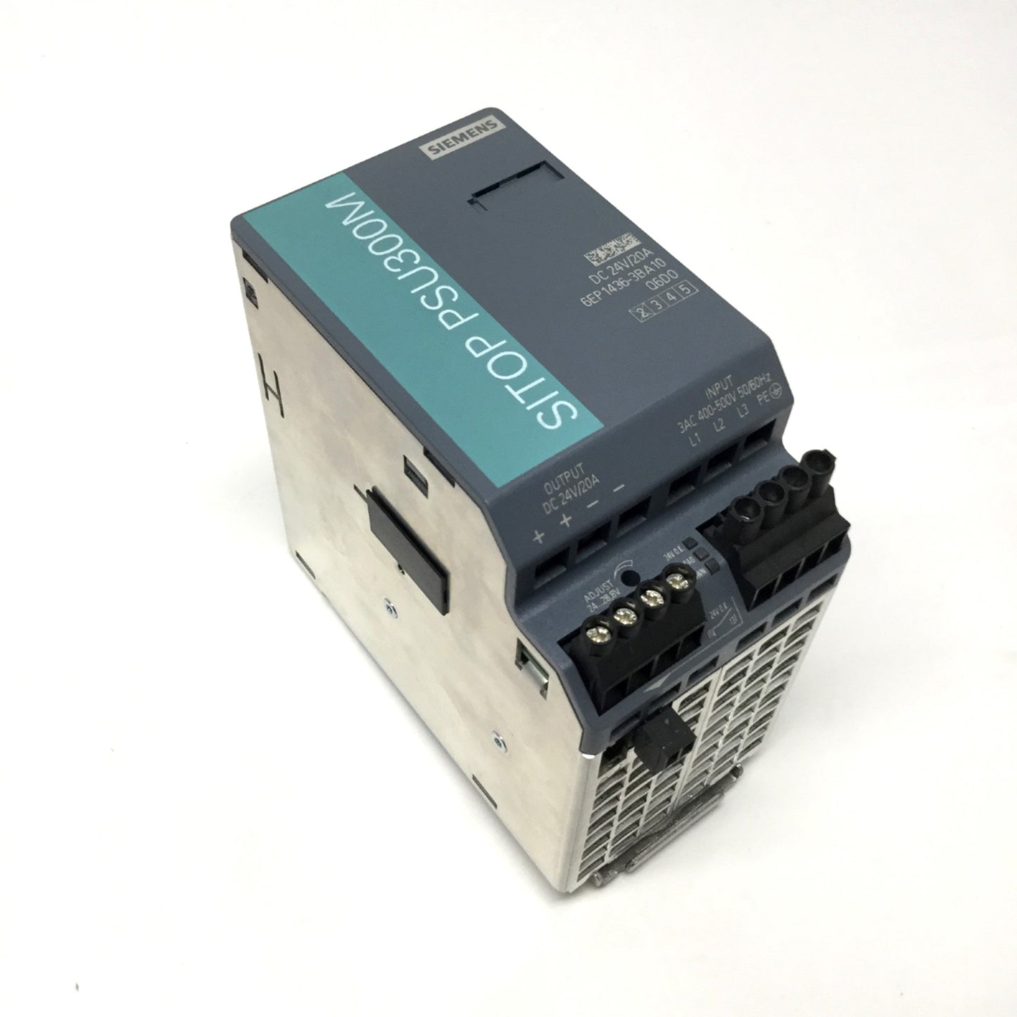 Used Siemens 6EP1436-3BA10 SITOP Power Supply 3-Phase 400-500VAC In, 24VDC 20A Out