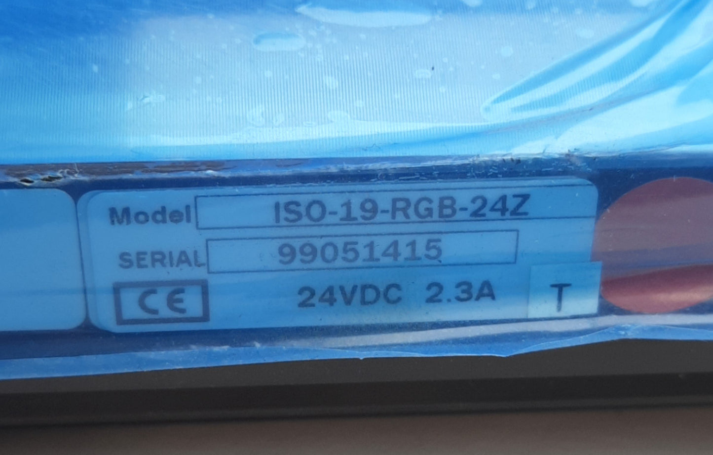 Used Metaphase ISO-19-RGB-24Z Linear Illuminator 24V DC, 19" Length, Red/Green/Blue