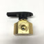 Used Swagelok B-43YF2 Brass Ball Valve, 4-Way Crossover, 1/8" NPT, 2500psi @100°F