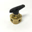 Used Swagelok B-43YF2 Brass Ball Valve, 4-Way Crossover, 1/8" NPT, 2500psi @100°F