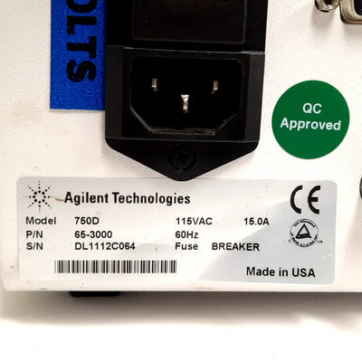 Used Agilent 750D Heater / Circulator, 115VAC 60Hz, 15A, 5-40°C, 11.36 L/min