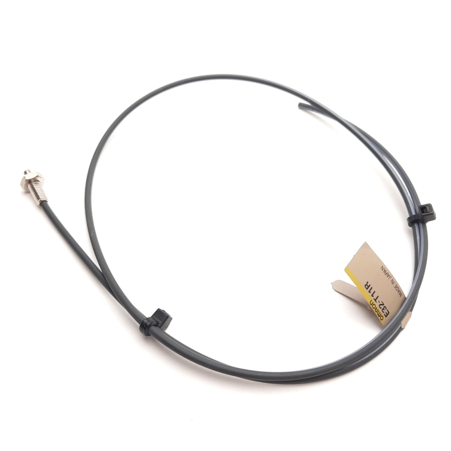 Used Omron E32-T11R Fiber Optic Sensor Cable, M2.6/M4, 1mm Bundle, 0.5m Length