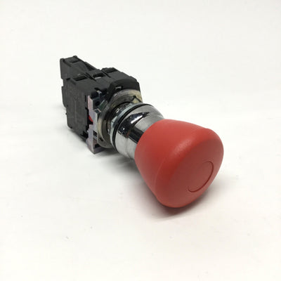 Used Allen Bradley 800FM-MP44 Push-Pull Emergency E-Stop Pushbutton, Ø40mm, 1NO-2NC