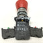 Used Allen Bradley 800FM-MP44 Push-Pull Emergency E-Stop Pushbutton, Ø40mm, 1NO-2NC