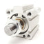 New SMC CDQ2A32-20DMZ Double Acting Cylinder 1.0MPa, 32mm Bore, 20mm Stroke