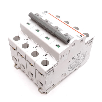 Used Cutler Hammer WMS4C20 Circuit Breaker, 4-Pole, C-Curve, Rating: 20A 415VAC