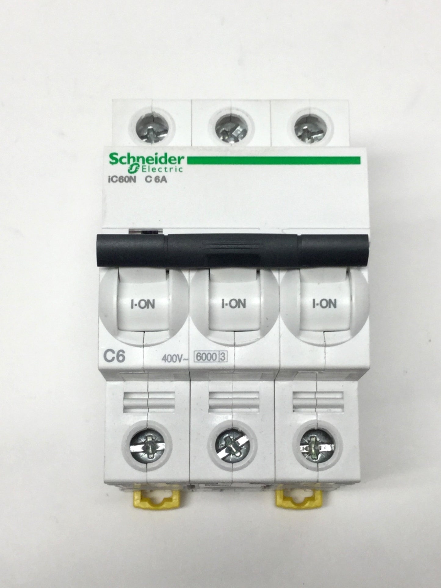 Used Schneider Electric A9F79306 Acti9 iC60N Circuit Breaker, 3-Pole, 400V 6A C-Curve