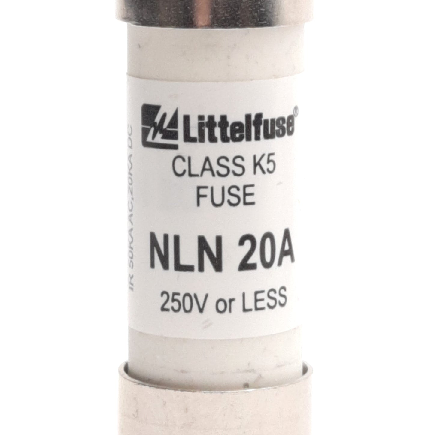 New – Open box Lot of 5 Littelfuse NLN20A Fuses, Class K5, 20A, 250V AC/DC, 50kA AC, 20kA DC
