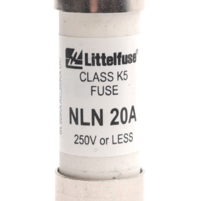 New – Open box Lot of 5 Littelfuse NLN20A Fuses, Class K5, 20A, 250V AC/DC, 50kA AC, 20kA DC
