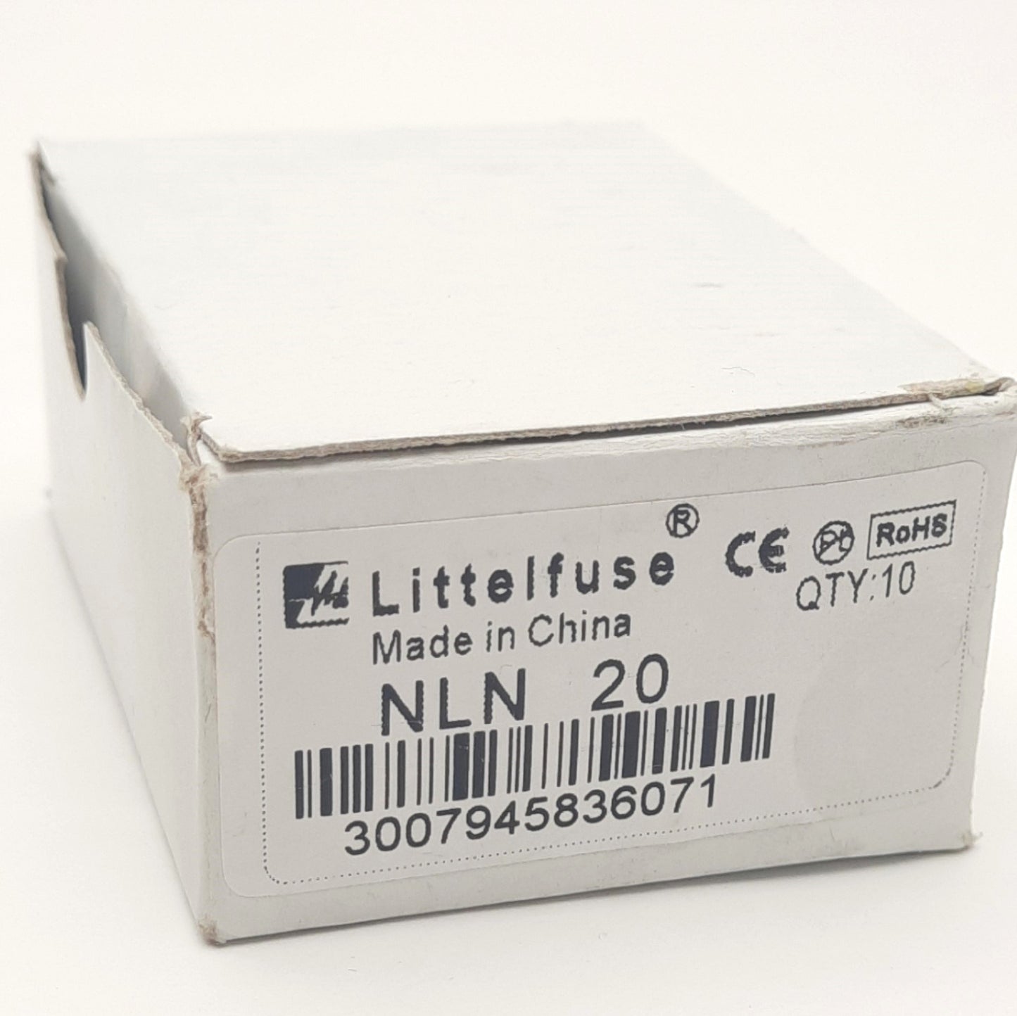 New Lot of 10 Littelfuse NLN20A Fuses, Class K5, 20A, 250V AC/DC, 50kA AC, 20kA DC