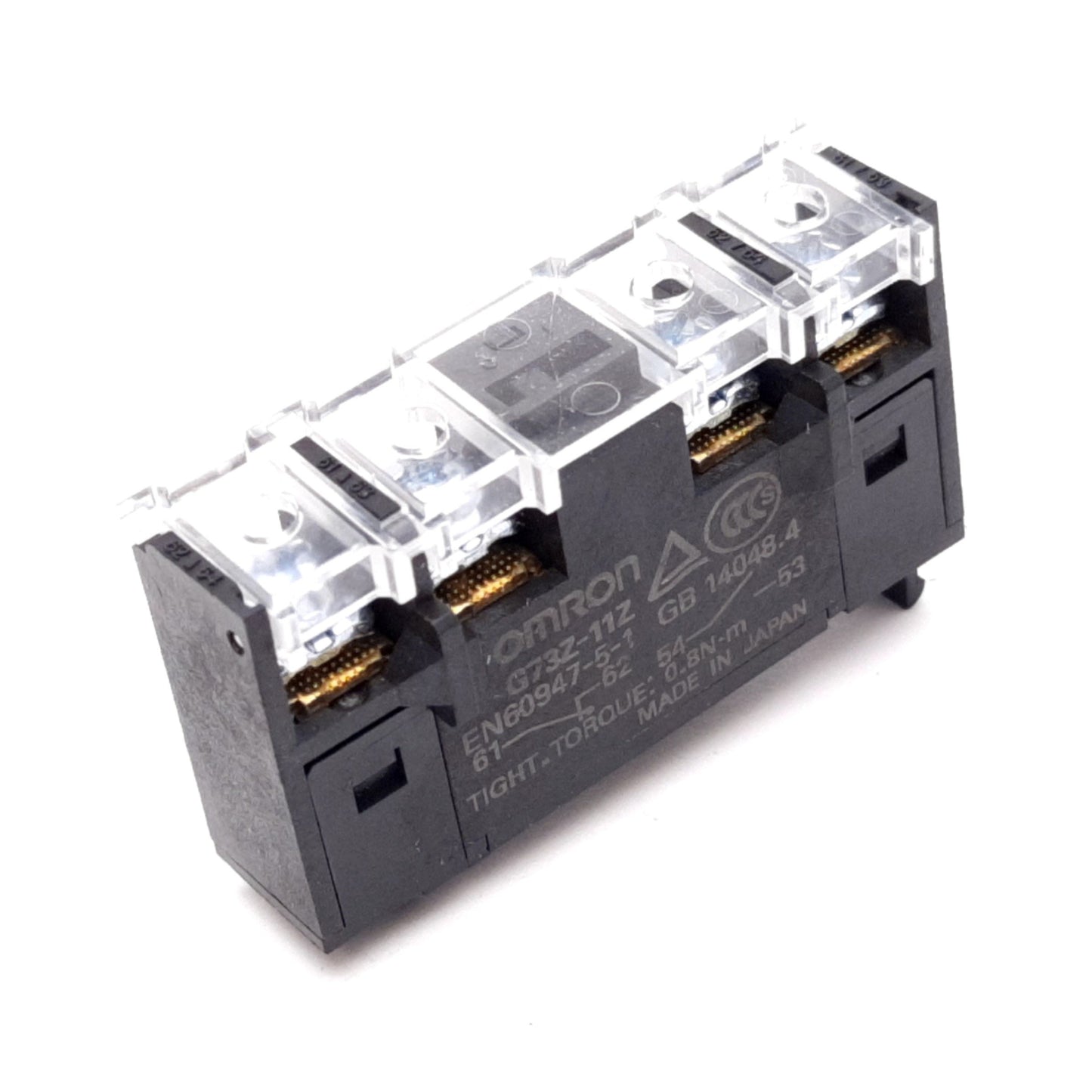 Used Omron G73Z-11Z Auxiliary Contact Block, 1x N/O 1x N/C Contacts, 0.5A 480VAC