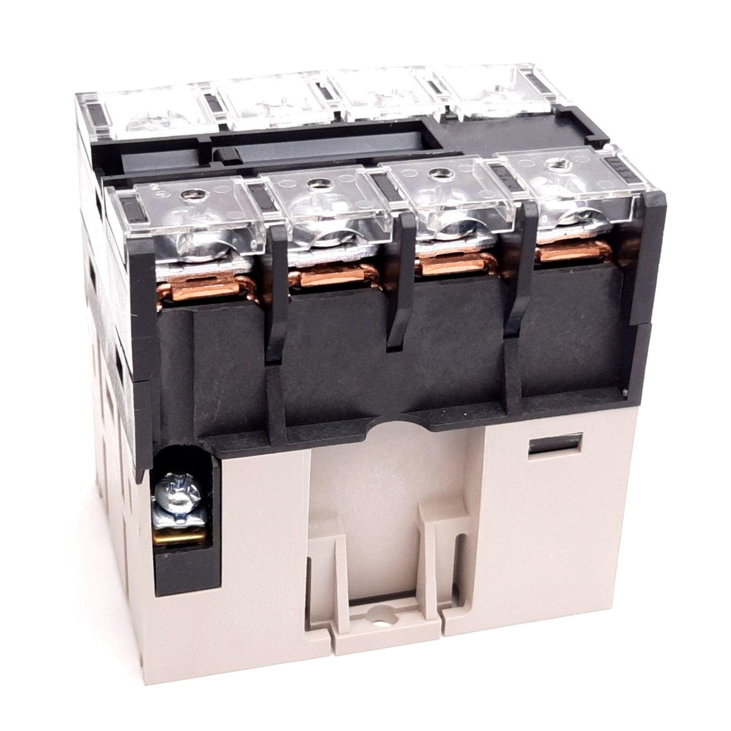 Used Omron G7Z-4A Relay, 4-Pole N/O, Coil: 24VDC, Rating: 40A 440VAC, DIN Rail
