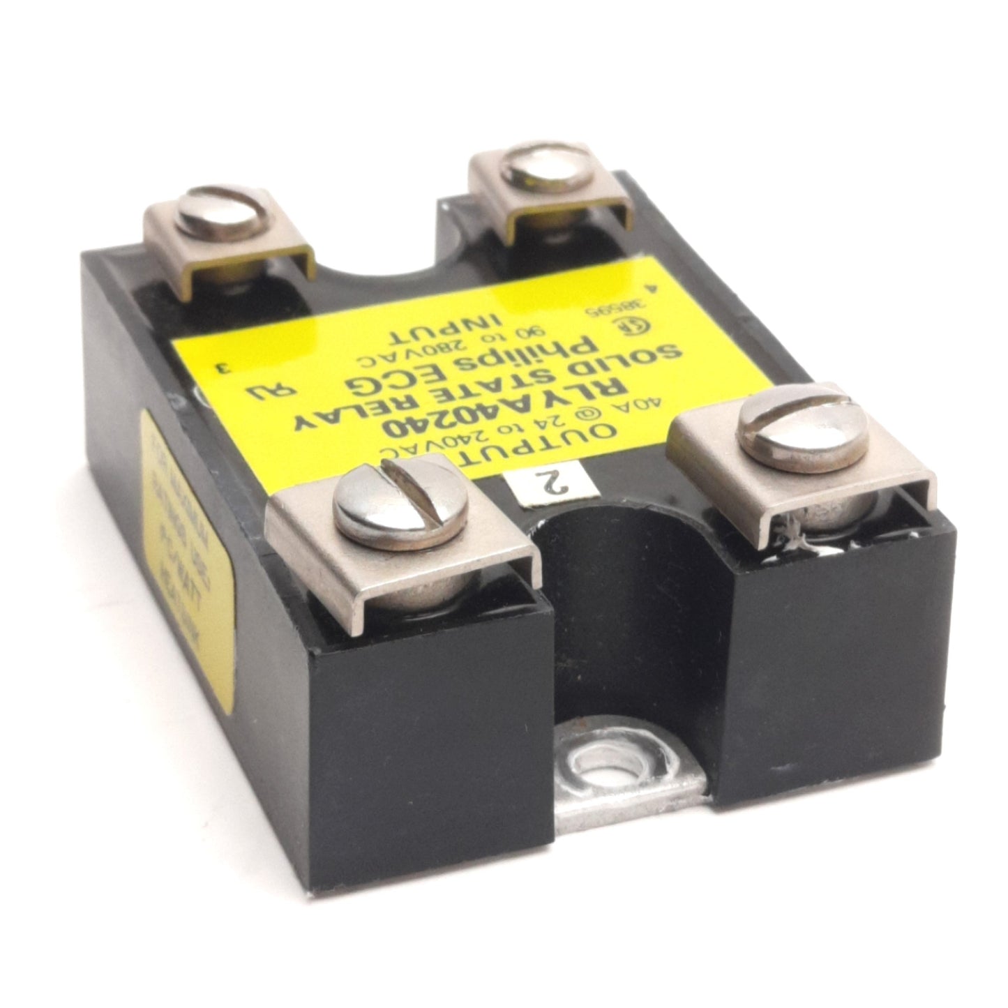 Used Philips ECG RLYA40240 Solid State Relay, 90-280V AC Input, 40A 24-240V AC Output