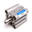 Used Bimba EFR-2510-M Pneumatic Cylinder, Spring Extend, Bore: 25mm, Stroke: 10mm