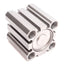 Used Bimba EFR-2510-M Pneumatic Cylinder, Spring Extend, Bore: 25mm, Stroke: 10mm