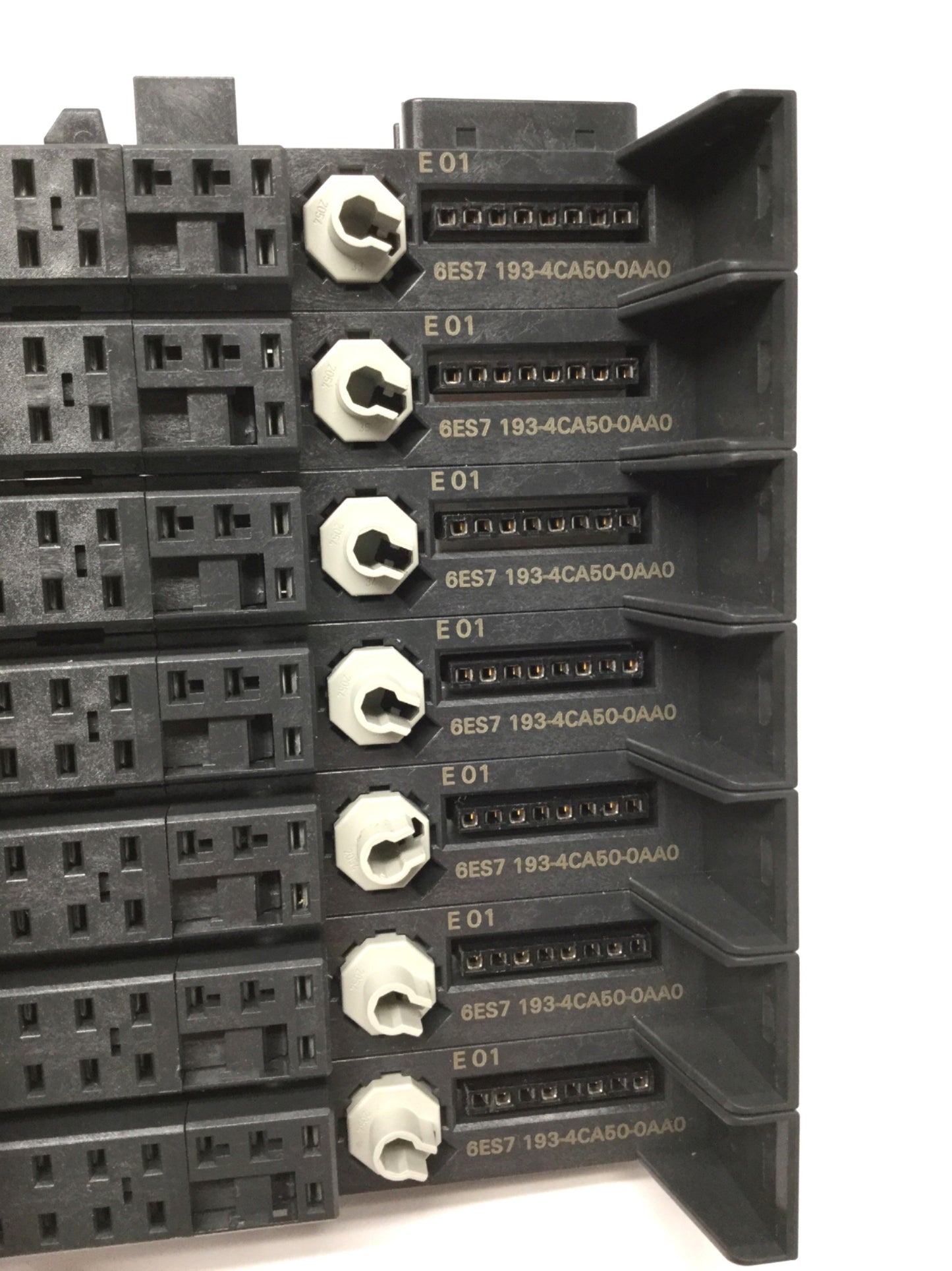 Used Lot of 7 Siemens 6ES7 193-4CA50-0AA0 Simatic Terminal Base E-Stand Module