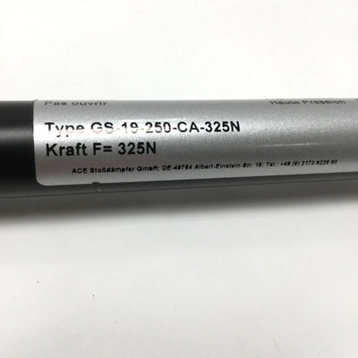 Used ACE GS-19-250-CA-325N Gas Spring, 250mm Stroke, 325N (73lb) Extension Force