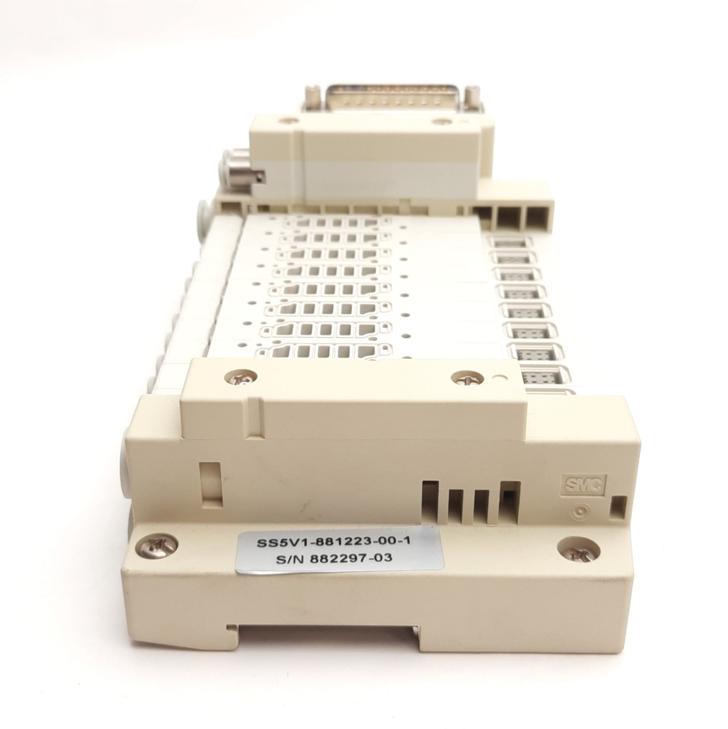 Used SMC SS5V1-16FD1-10R-N3M-D0 Cassette Base Manifold, External Pilot, 10 Stations