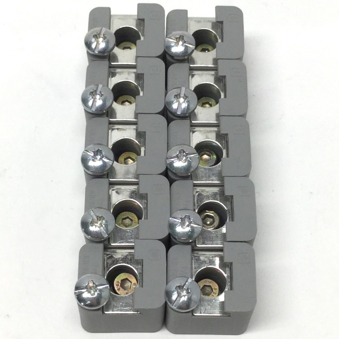 Used Lot of 10 Phoenix Contact AB/SS-M 3x10mm Busbar Insulated Support Brackets