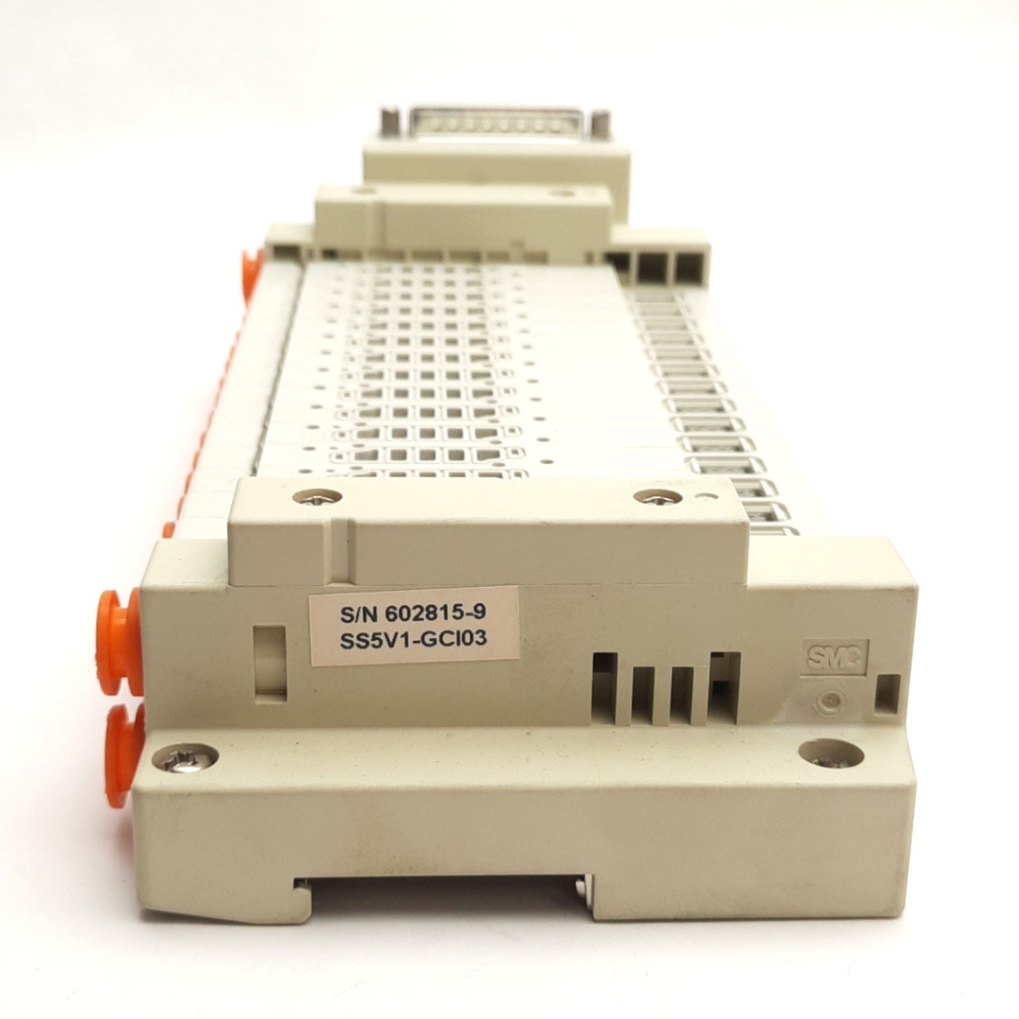 Used SMC SS5V1-16FD1-16-C4-D0 Cassette Base Manifold 16 Stations, D-Sub Connector