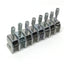 Used Lot of 8 Phoenix Contact SK 8 Busbar Shield Connection Clamp, 12mm Pitch