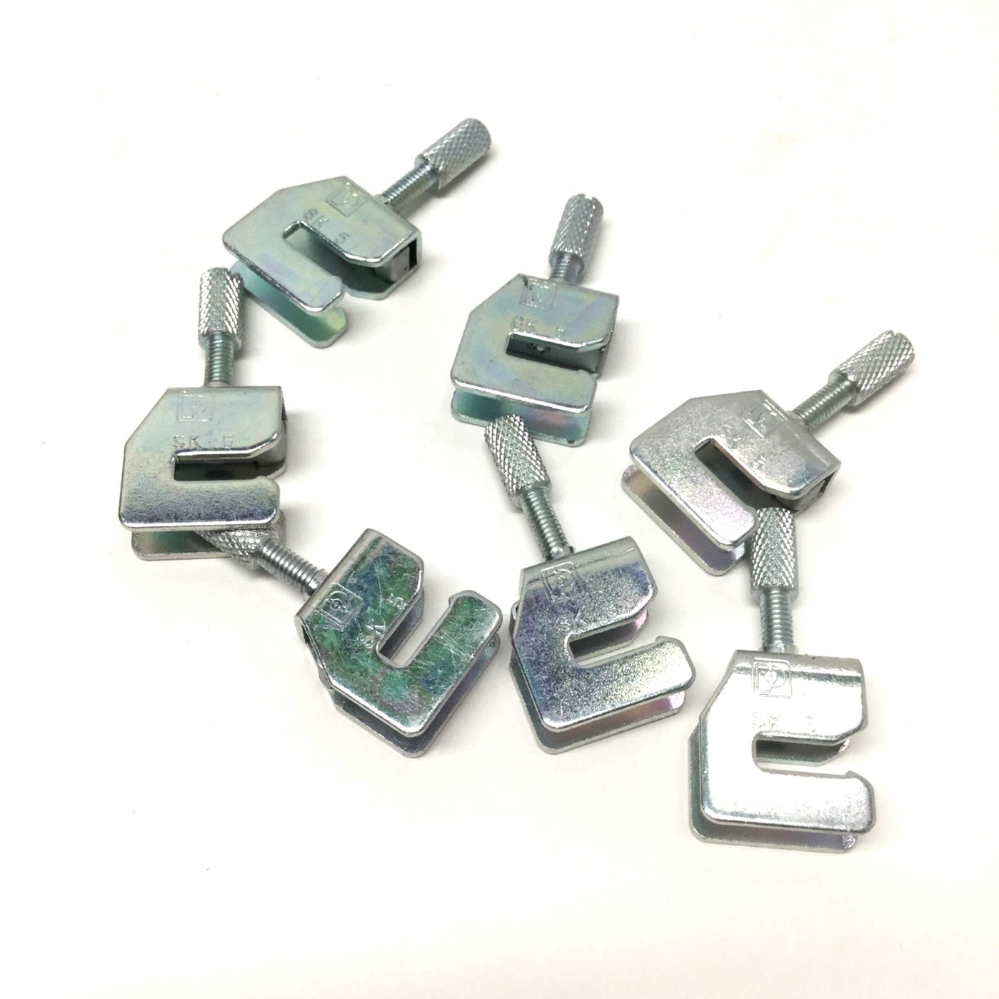 Used Lot of 7 Phoenix Contact SK 5 Busbar Shield Connection Clamp, 9mm Pitch
