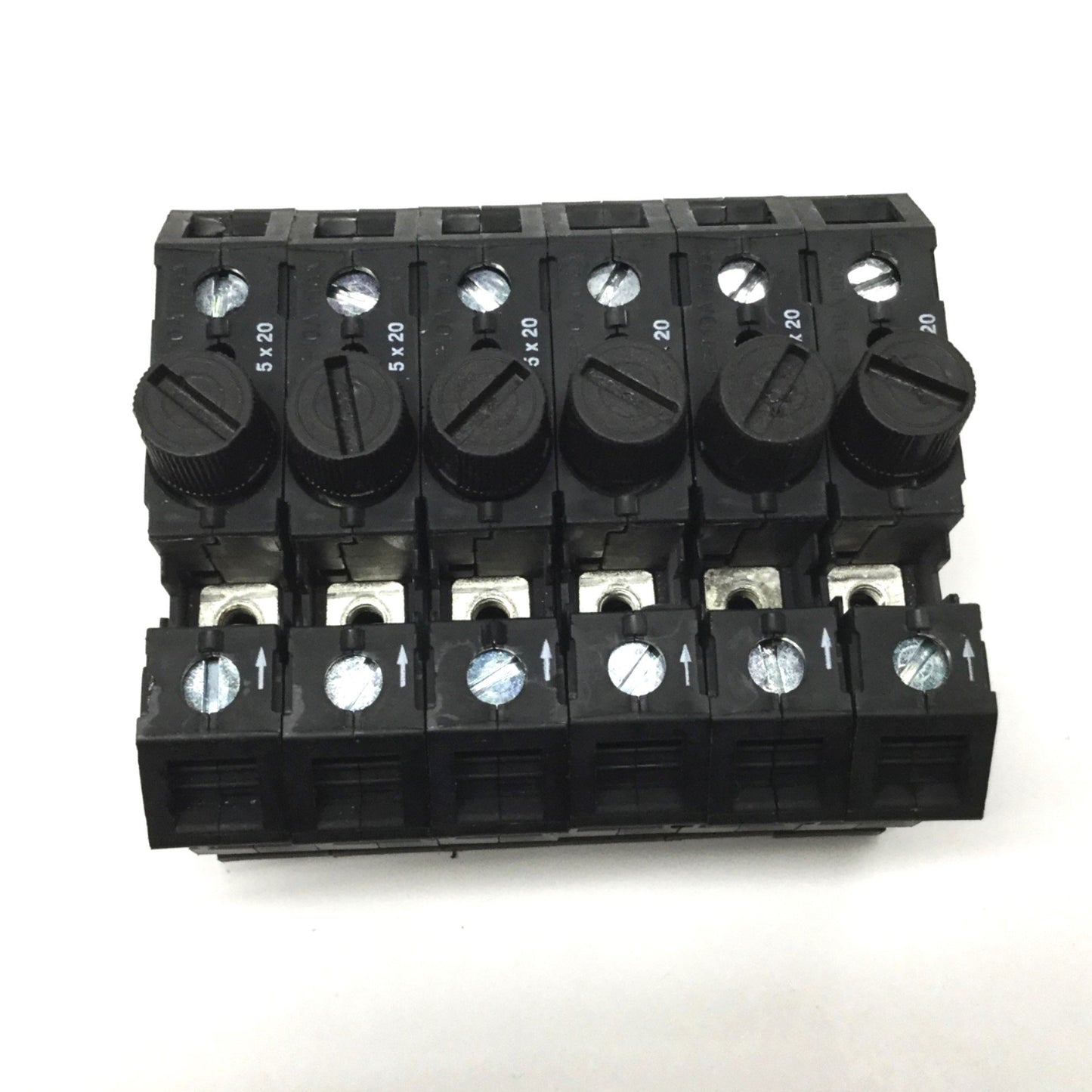 Used Lot of 6 Phoenix UK 10-DREHSI-EX Fuse Terminal Blocks 300VAC 20A 5x20mm