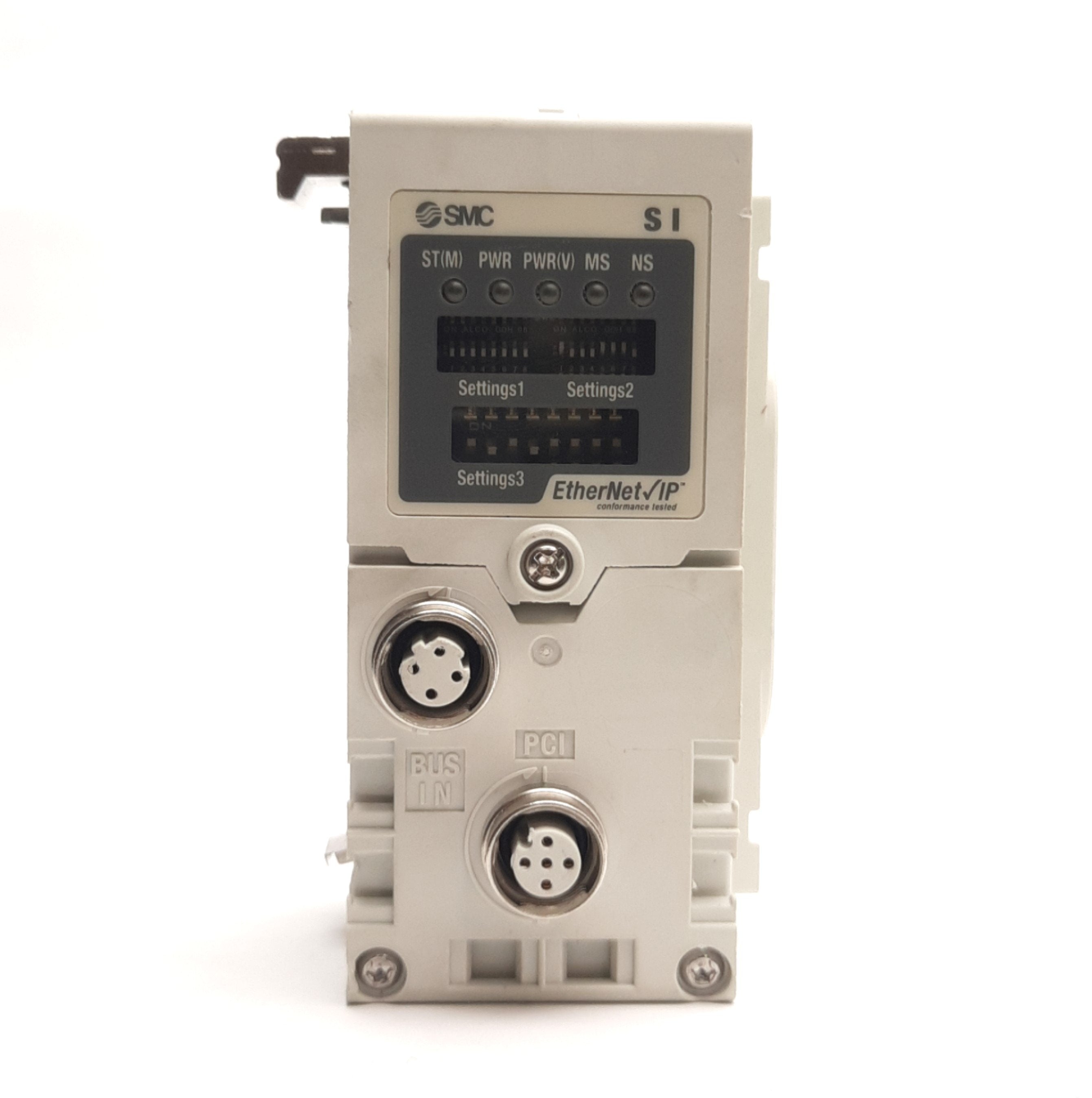 SMC EX600-SEN1 EtherNet/IP Fieldbus Serial Interface Unit, 24VDC, PNP ...