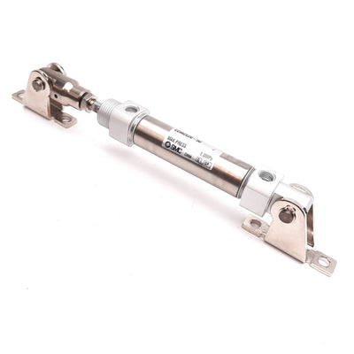 Used SMC CDM2E20-50 Pneumatic Cylinder, Bore: 20mm, Stroke: 50mm, 1.0MPa, Rc1/8
