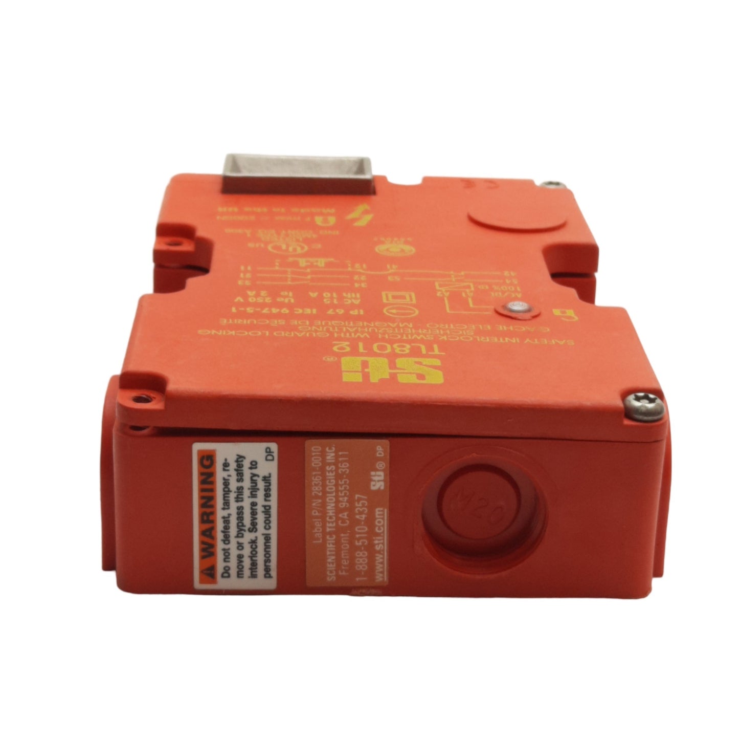 Used Omron STI 44519-1080 Limit Switch, 3NC/2NO, 24-100VAC 24VDC 5A, NEMA 6, No Key