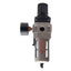 Used SMC AW30-N03-Z Pneumatic Filter Regulator, Set: 7-125psi, 3/8" NPT, 160psi Gauge